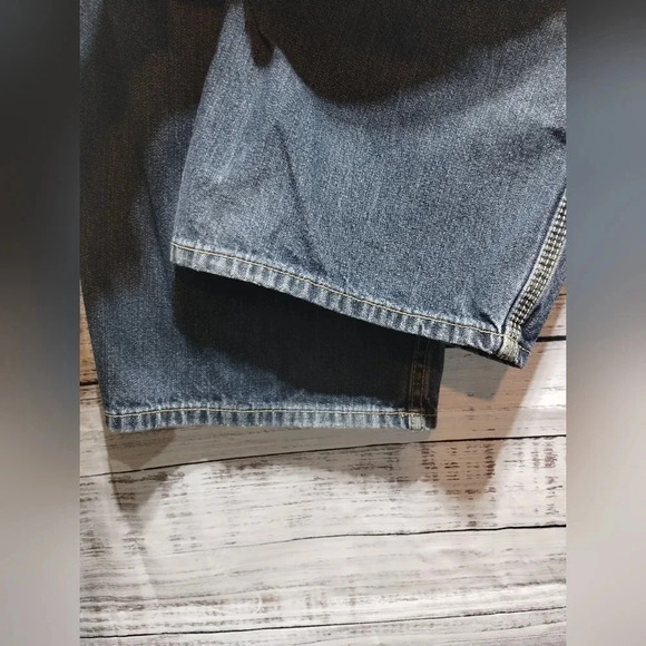 U S. Polo Assn. Blue Carpenter Utility Jeans Dark Wash 38 32‎ Vintage Y2K Baggy - Picture 10 of 13